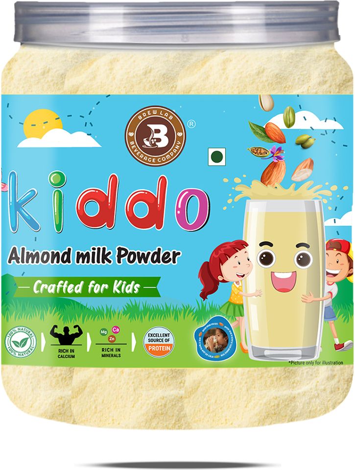 brew lab Kiddo Almond Milk Powder || Goodness Of Almond, Cardamom || Crafted For Kids ||-picture-47