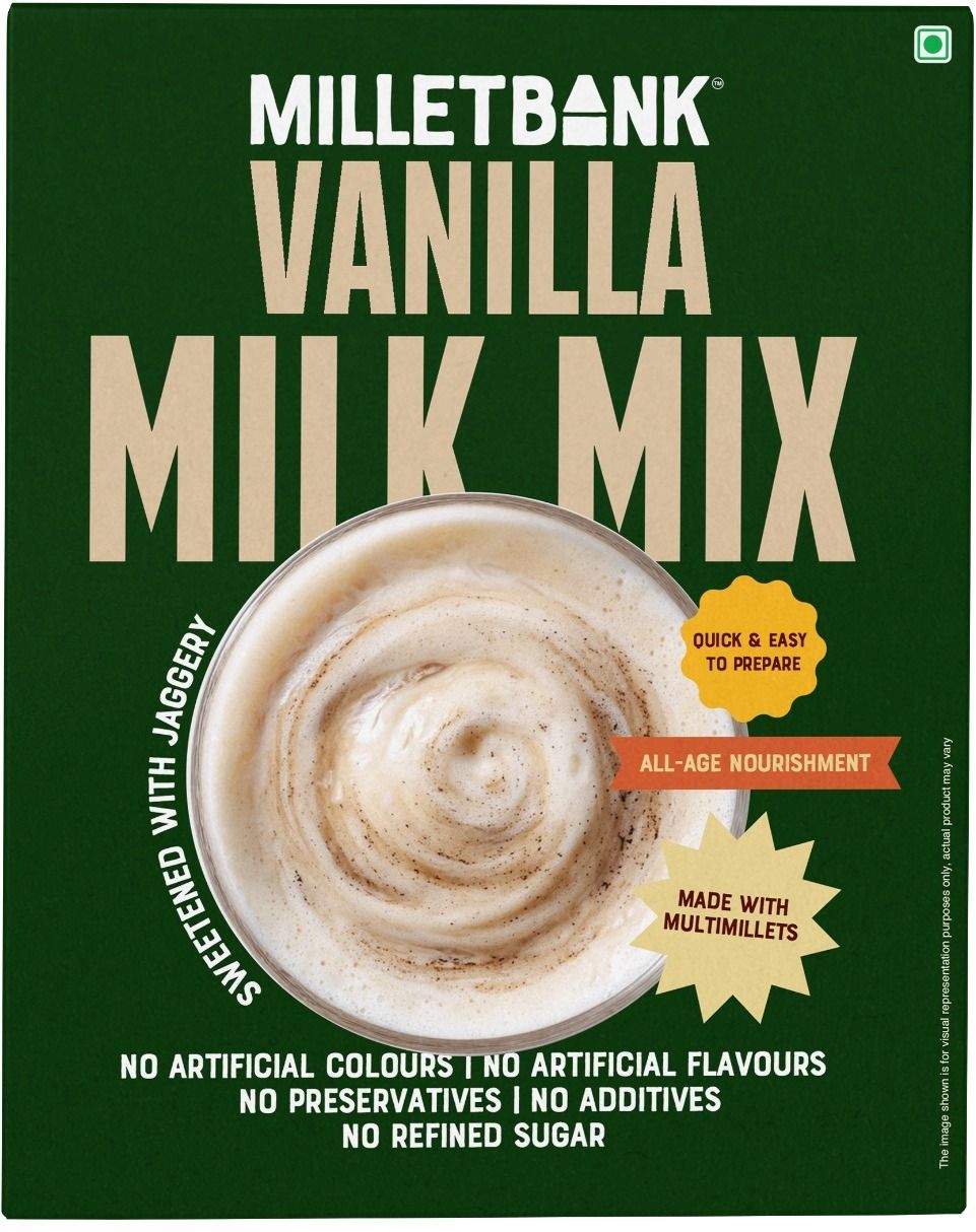 millet bank Millet Vanilla Milk Mix, Sugar Free Nutrition Drink, Sweetened with Jaggery-picture-10