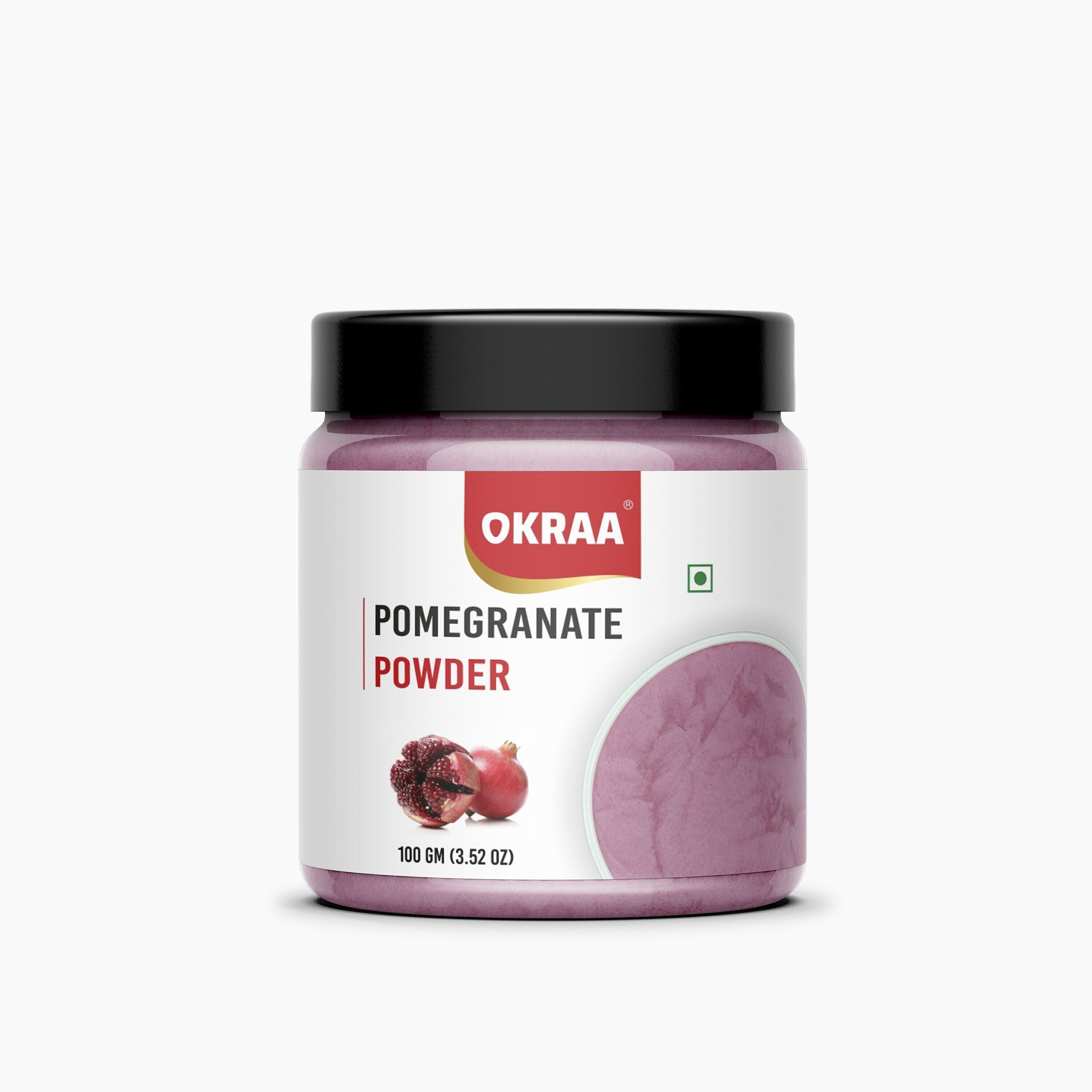 okraa Pomegranate Fruit Powder / Natural Pomegranate Powder ( Spray Dried ) - 100 GM-picture-23