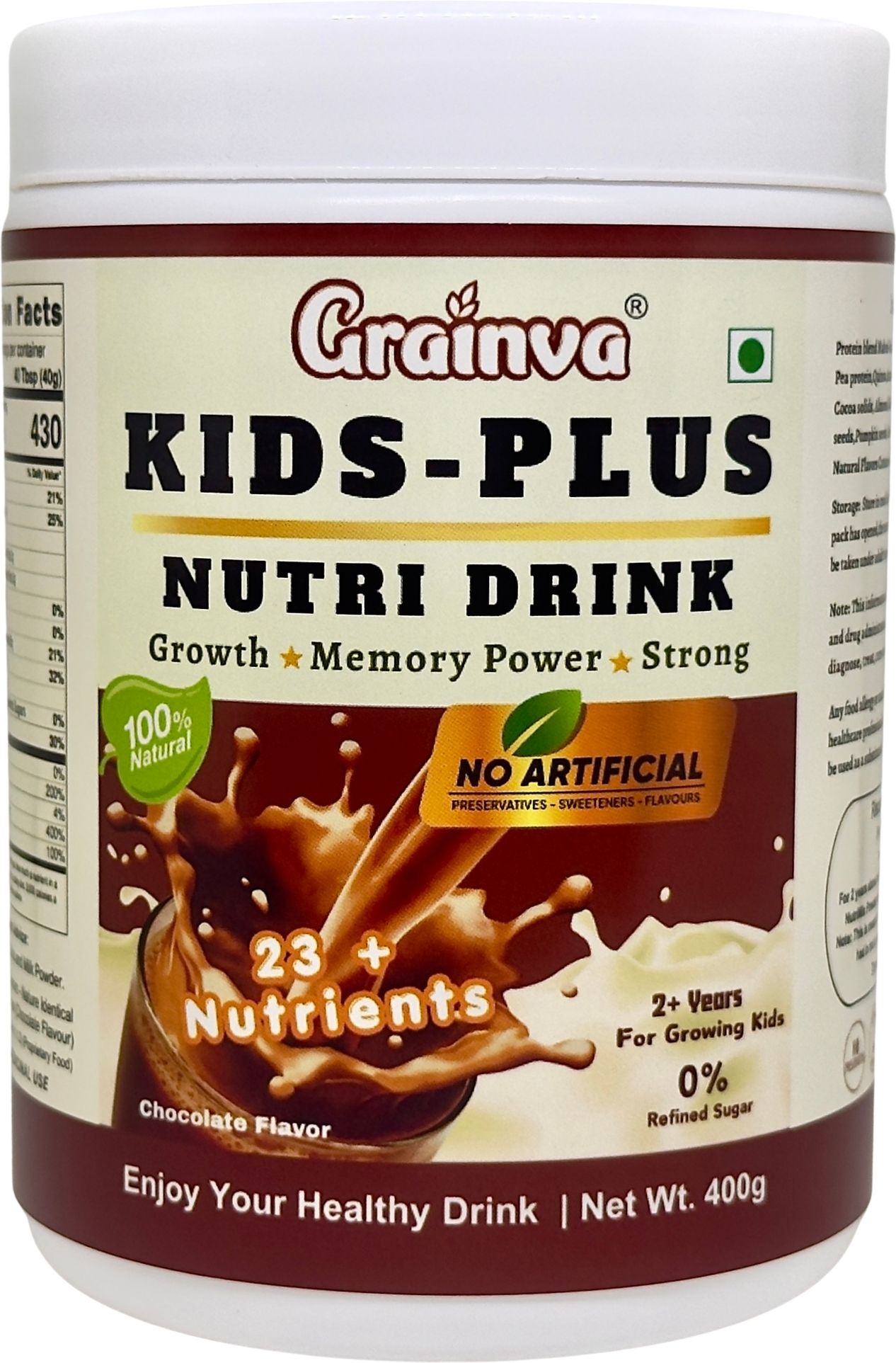 grainva Kids Plus Nutrition Drink Powder for Weight Gain & Energy Booster-picture-31