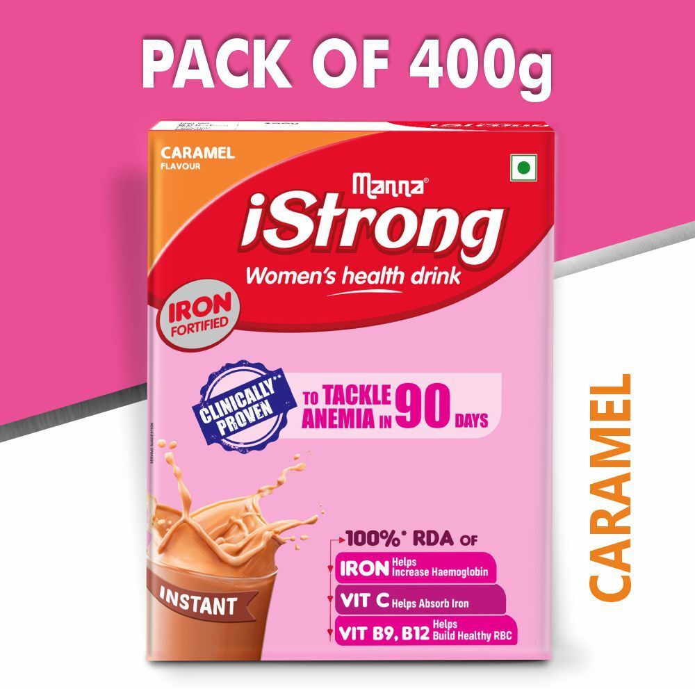 iStrong Women Nutrition Drink Caramel|Clinically Proven Tackle Anemia in 90Days*-image-1