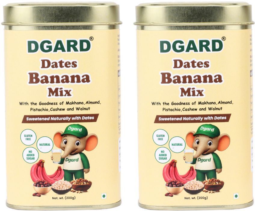 dgard Dates Banana Milk Mix | Pack of 2 | 200g x 2-picture-22