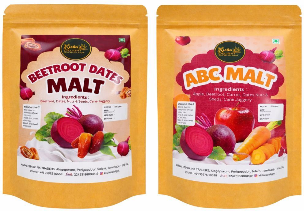 ABC Malt & Beetroot Dates Malt Combo Natural Health Drink Mix-image-38