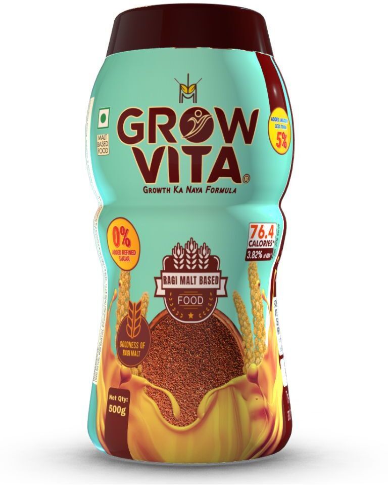 grow vita growth ka naya formula Grow Vita- Growth ka naya formula, Ragi (Millet) Based Milk Food with JAGGERY-picture-15