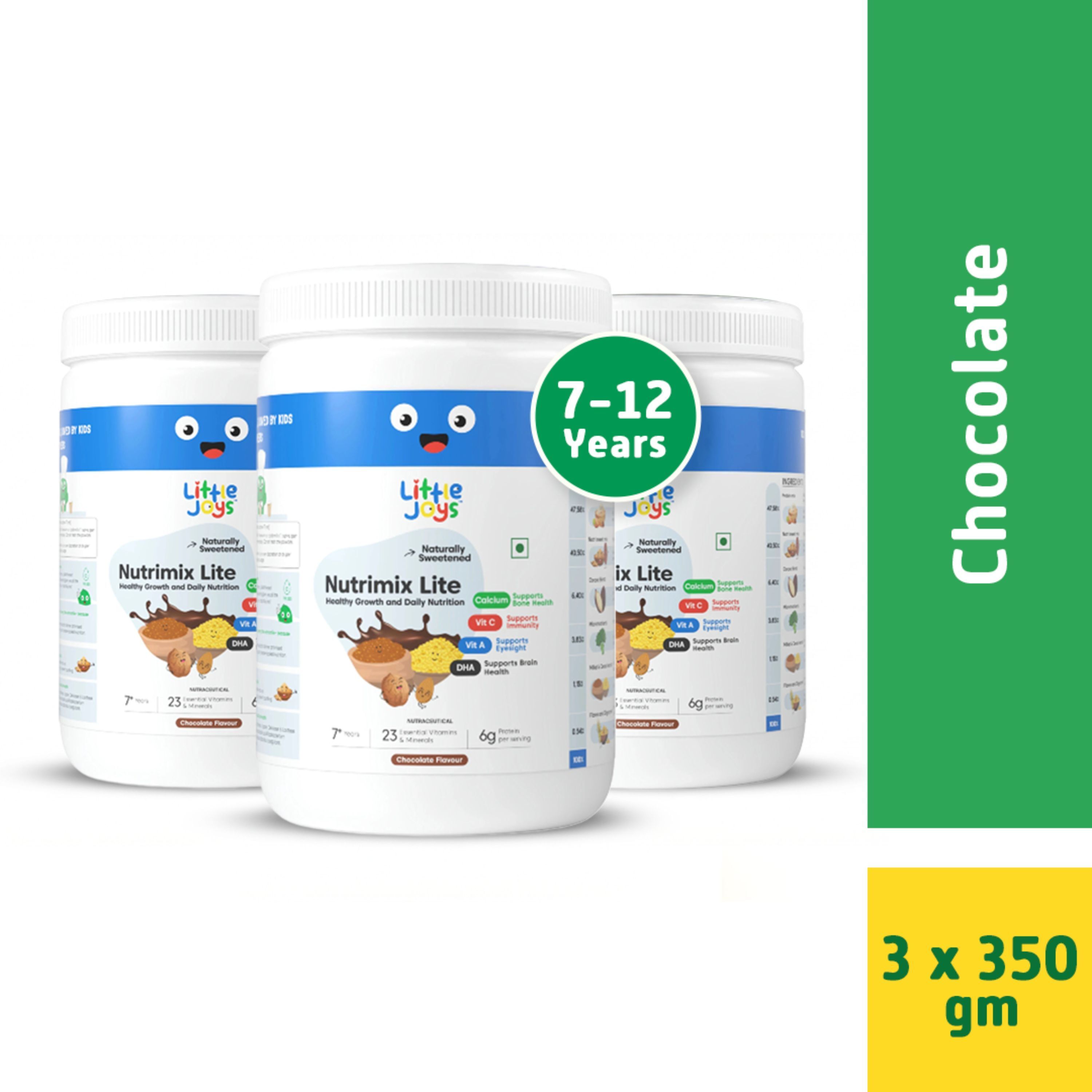 little joys Nutrimix Lite for Kids 7-12 Years Chocolate Flavor |Overall Health & Development-picture-13
