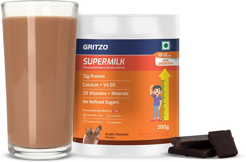 SuperMilk Growth+ (10-12y Girls), 12g Protein (Double Chocolate)-image-25