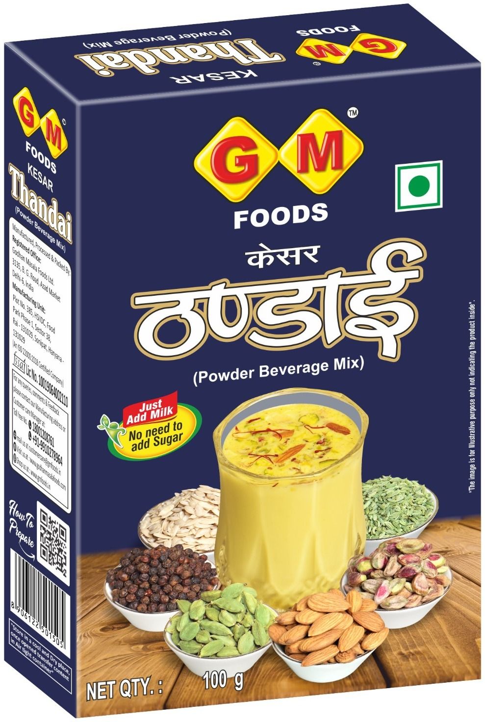 Premium Kesar Badam Thandai Powder , Indian Summer Drink Mix