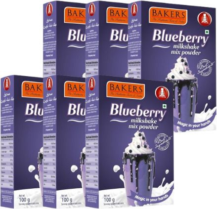 bakers Milk Shake Mix | Blueberry Flavour | Creamy Texture | Healthy Drink Mix-picture-26