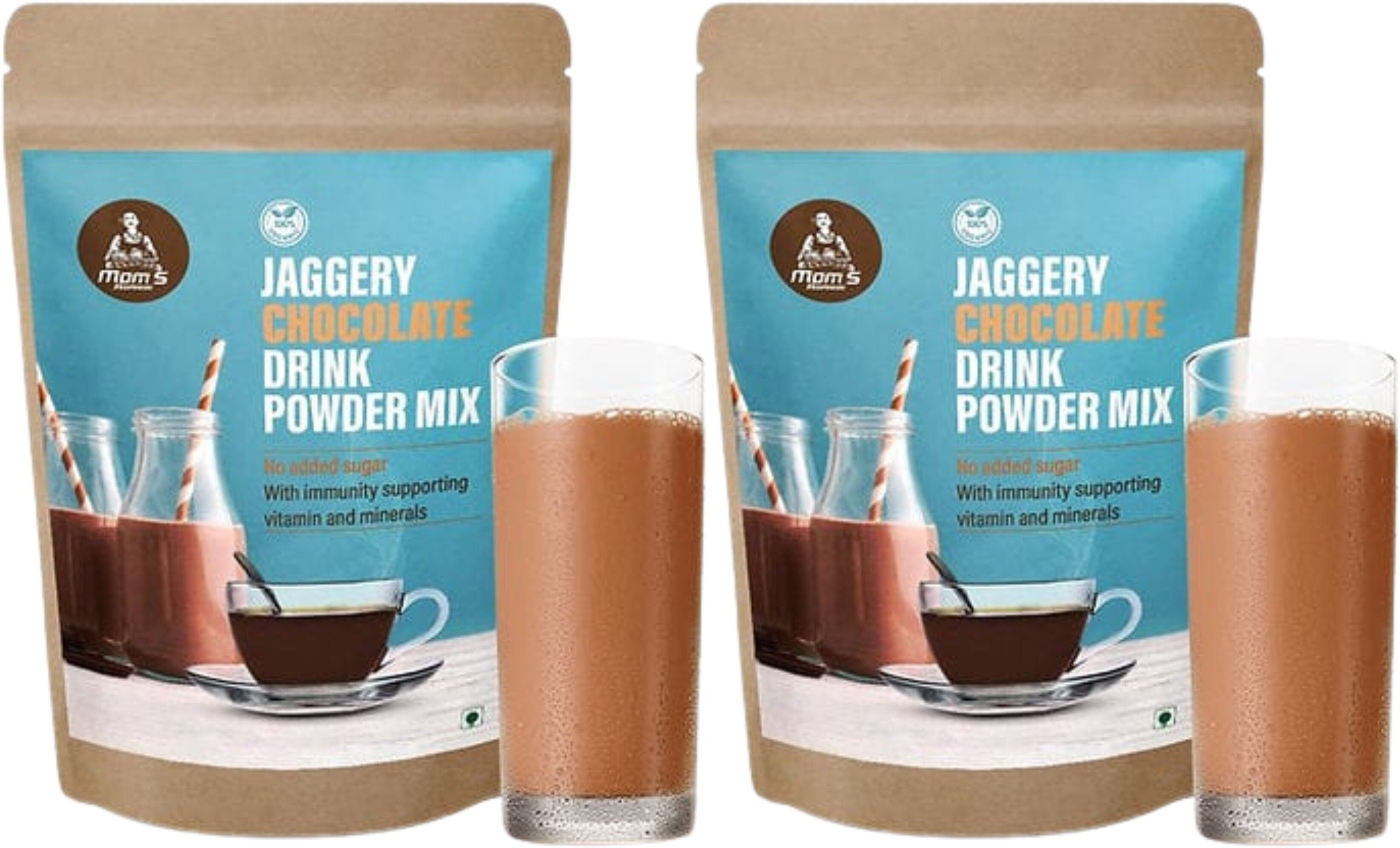 mom's harvest Jaggery Chocolate Drink Powder Mix – Pack of 2-picture-23