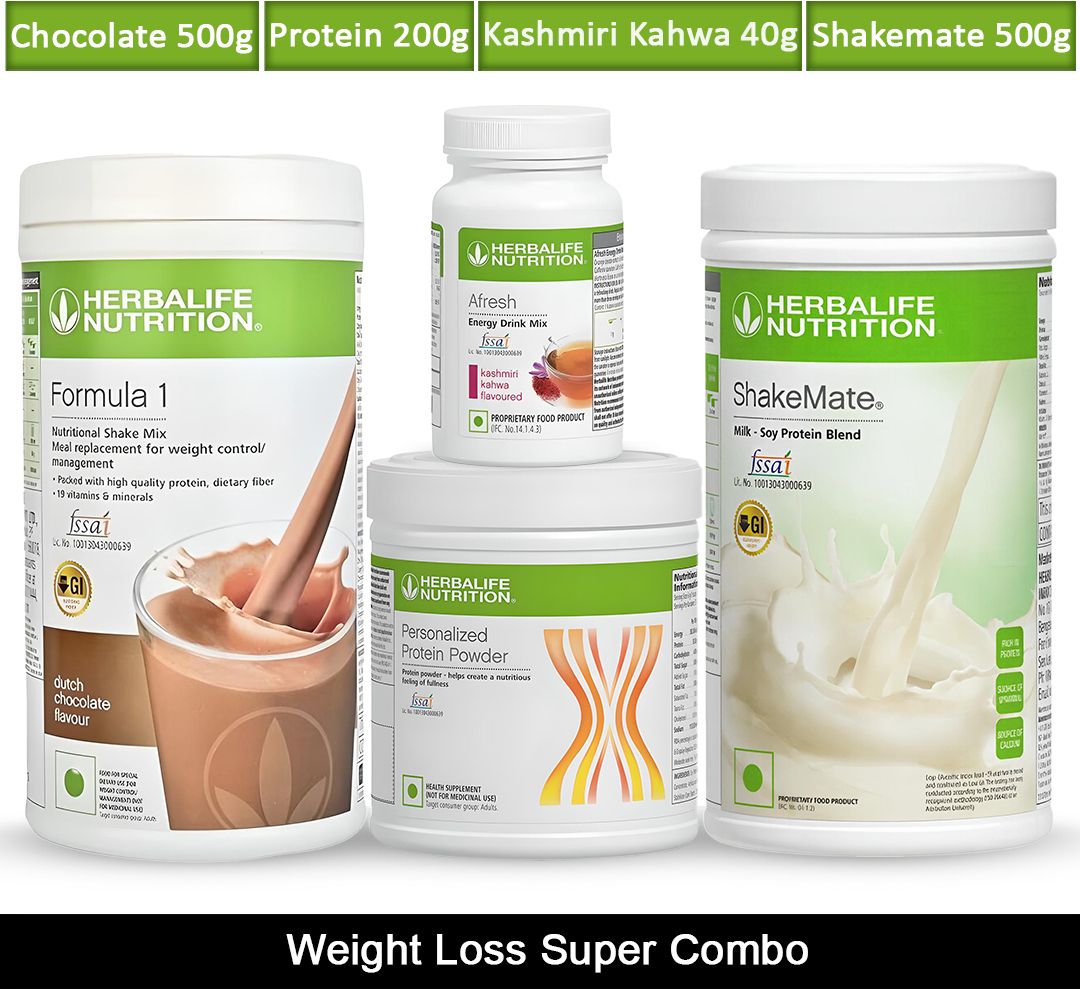 Weight Loss F1 Chocolate 500g, Protein 200g, Kashmiri Kahwa 40g,Shakemate 500g-image-3