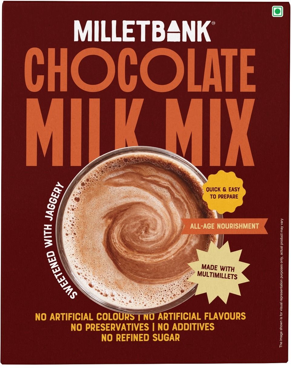 millet bank Millet Chocolate Milk Mix ,Sweetened with Jaggery-picture-31