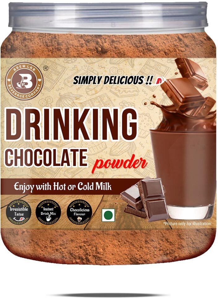 brew lab New Pack Drinking Chocolate Powder | Simply Delicious for Milk Shake, Smoothies-picture-13