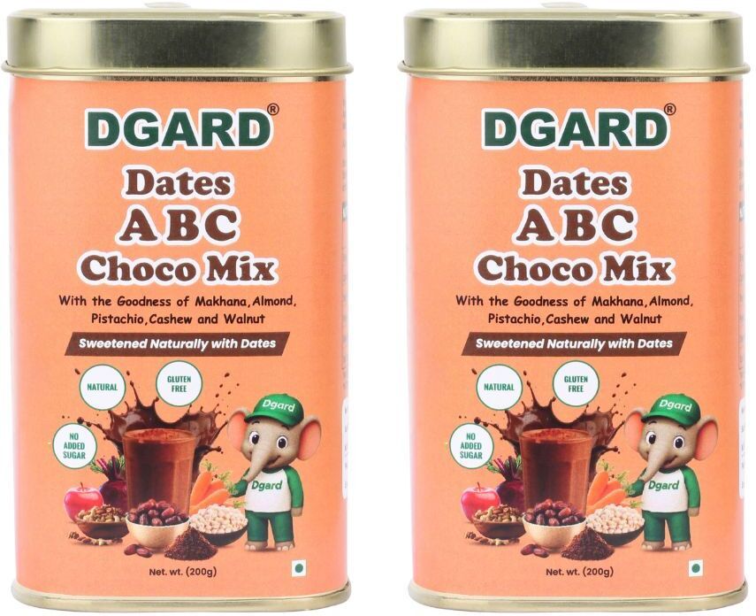 dgard Dates ABC Choco Milk Mix | Pack of 2 | 200g x 2-picture-14
