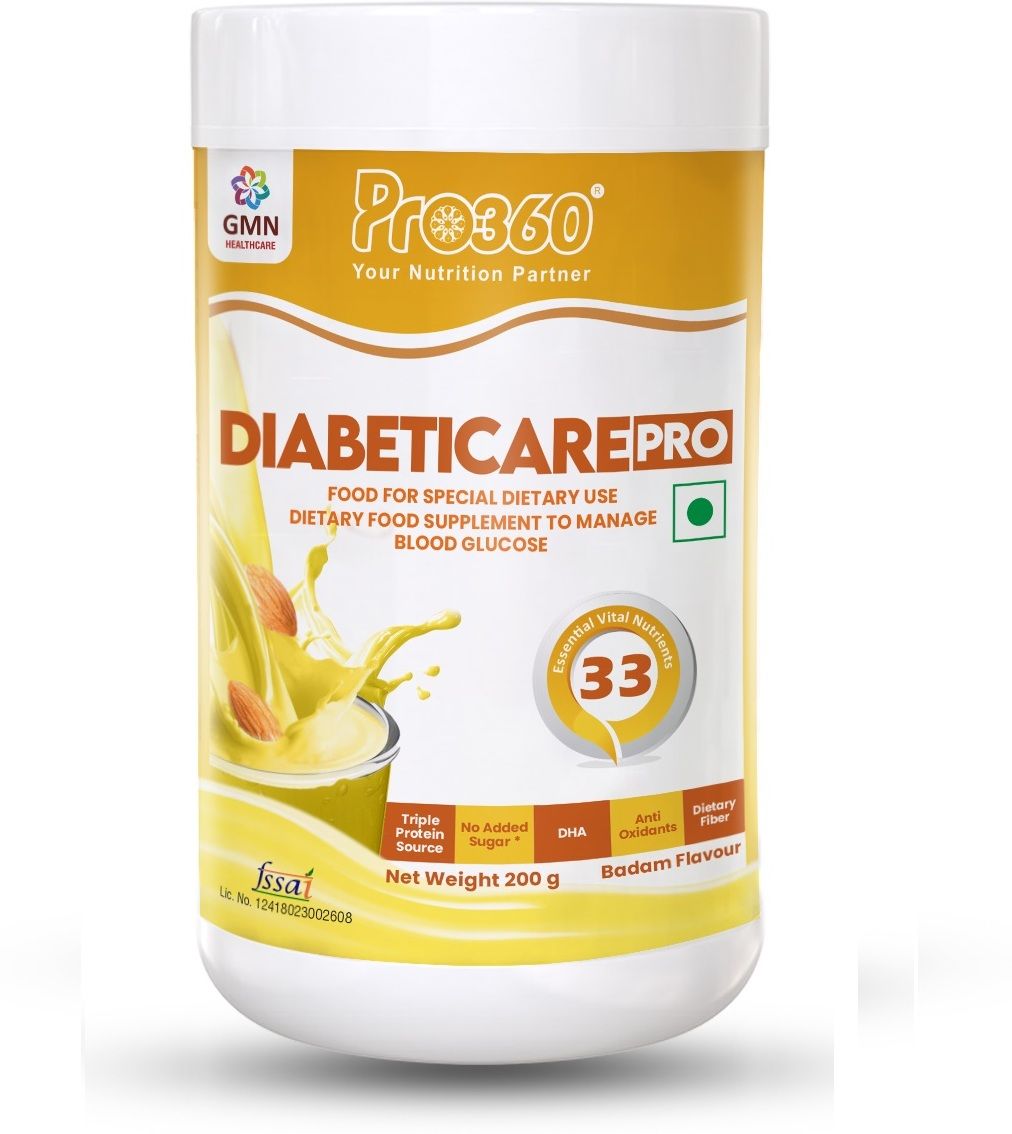 pro360 Diabetic Protein Powder Nutrition Health Supplement For Diabetes Care - Badam-picture-29