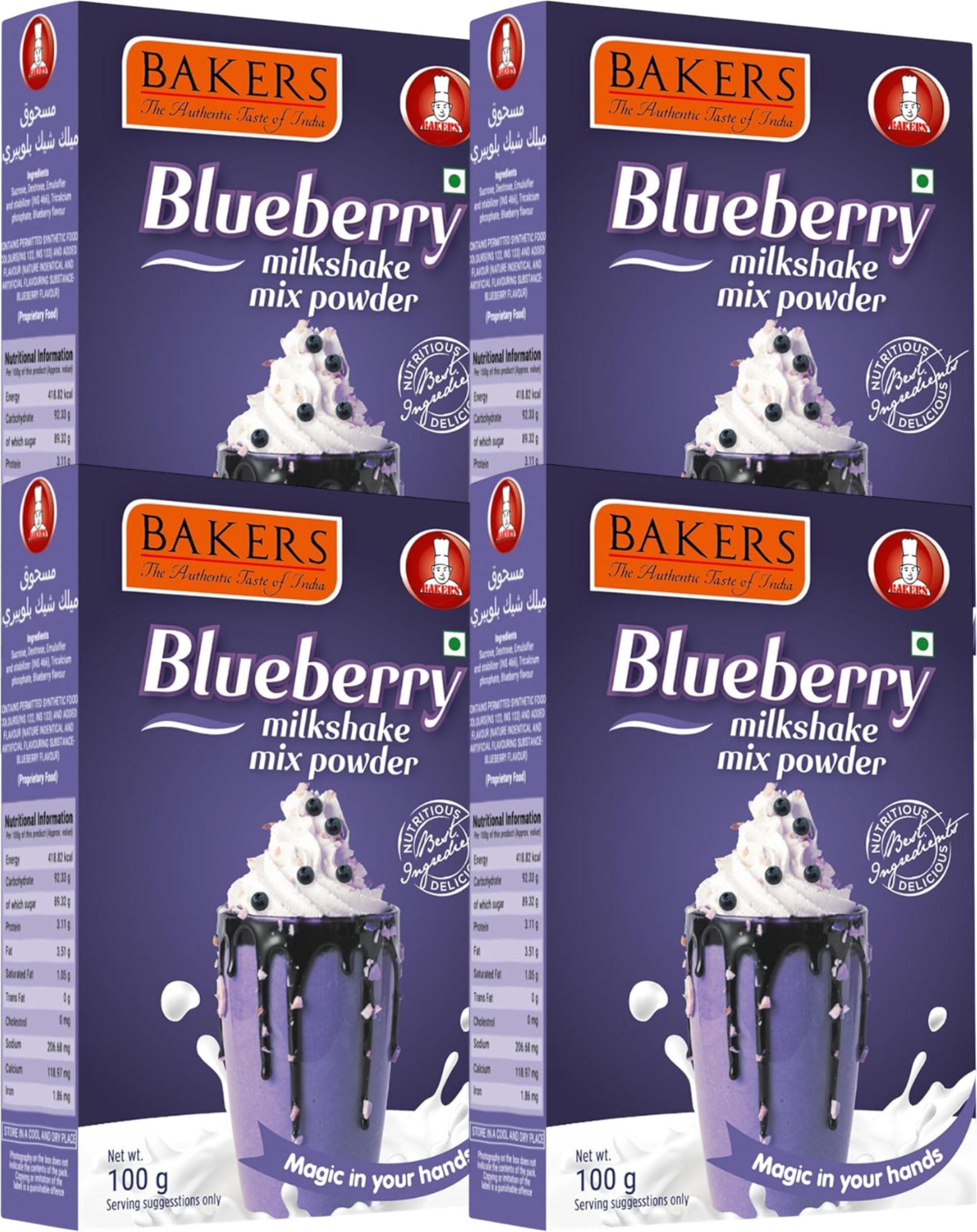 Milk Shake Mix | Blueberry Flavour | Instant Drink Mix| Smooth as Silk-image-44