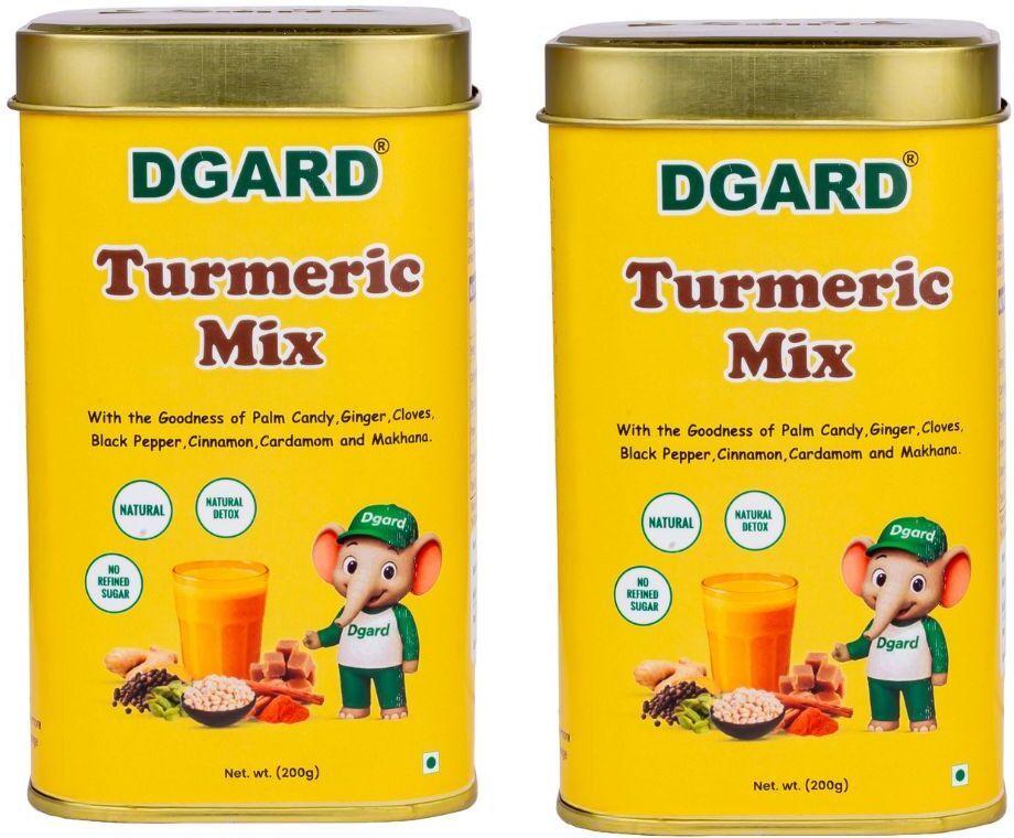 dgard Turmeric Milk Mix | Pack of 2 | 200g x 2-picture-23