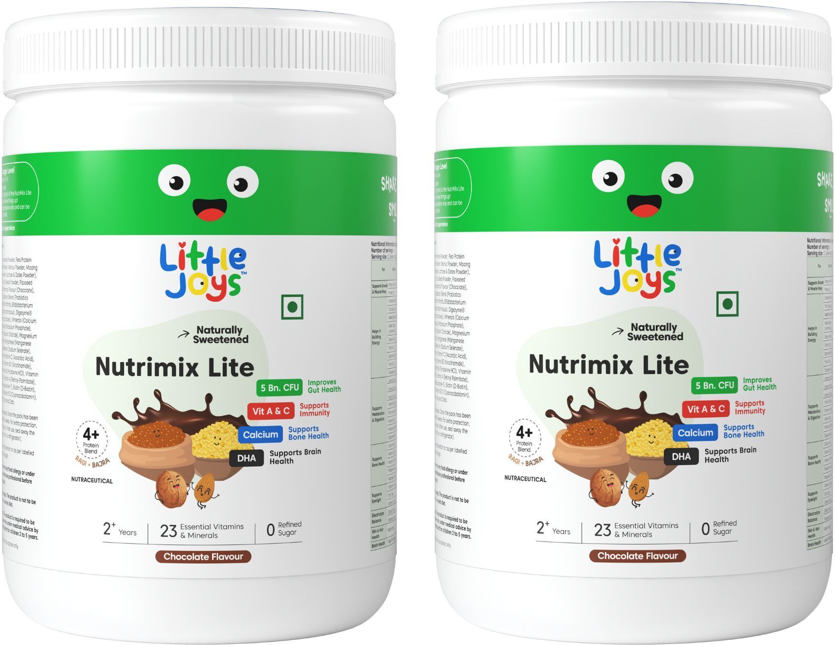 Chocolate Nutrimix Lite for Kids 2-6 years, No Refined Sugar,Improves Gut Health-image-16