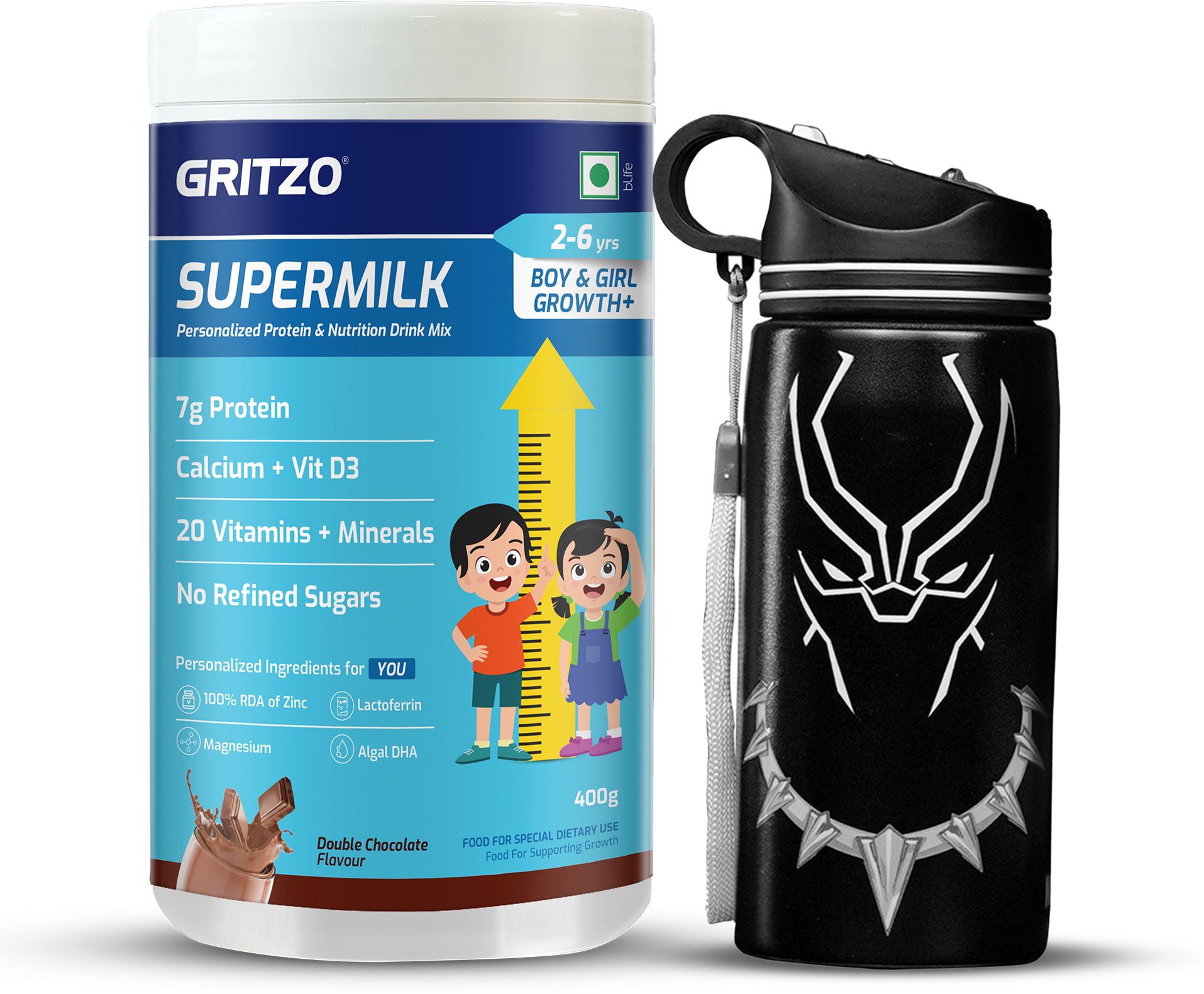 gritzo SuperMilk Growth+ (2-6y Boy & Girl) with Sipper-picture-10
