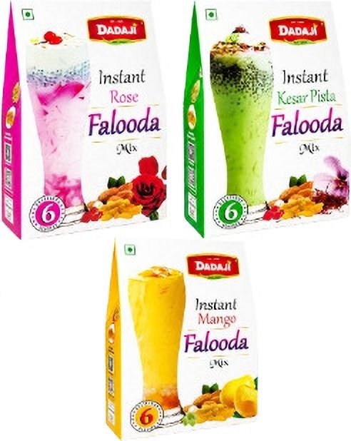 dadaji Combo Instant Falooda Mix Pack of 3 (Rose, Mango, Kesar Pista) 200g-picture-12