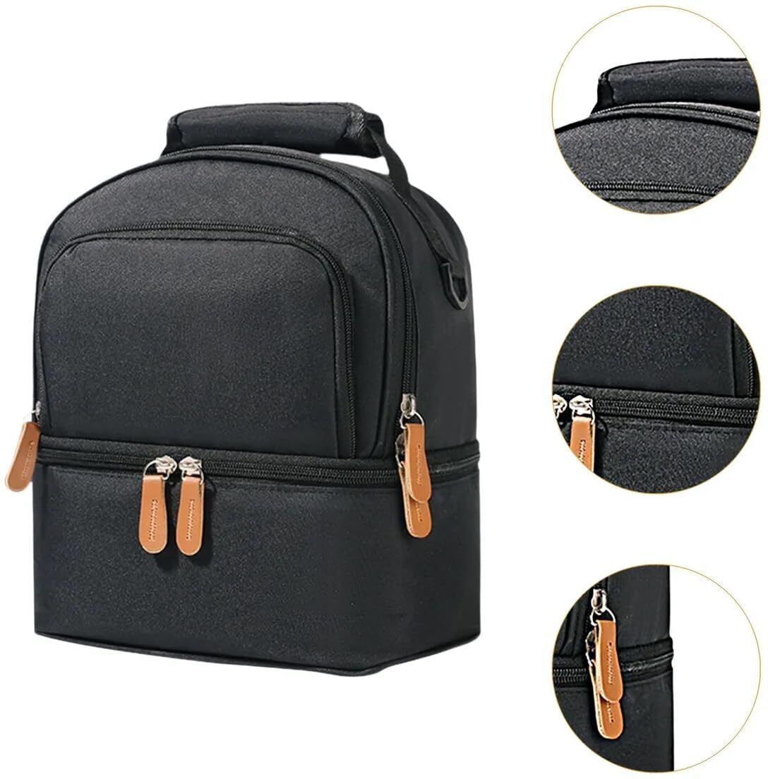 Travel Breastmilk Cooler Bag with Strap and Reusable Ice Packs-image-28