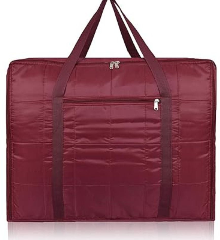 Premium Large Storage Bag for Clothes Blankets & Sarees Travel Organizer
