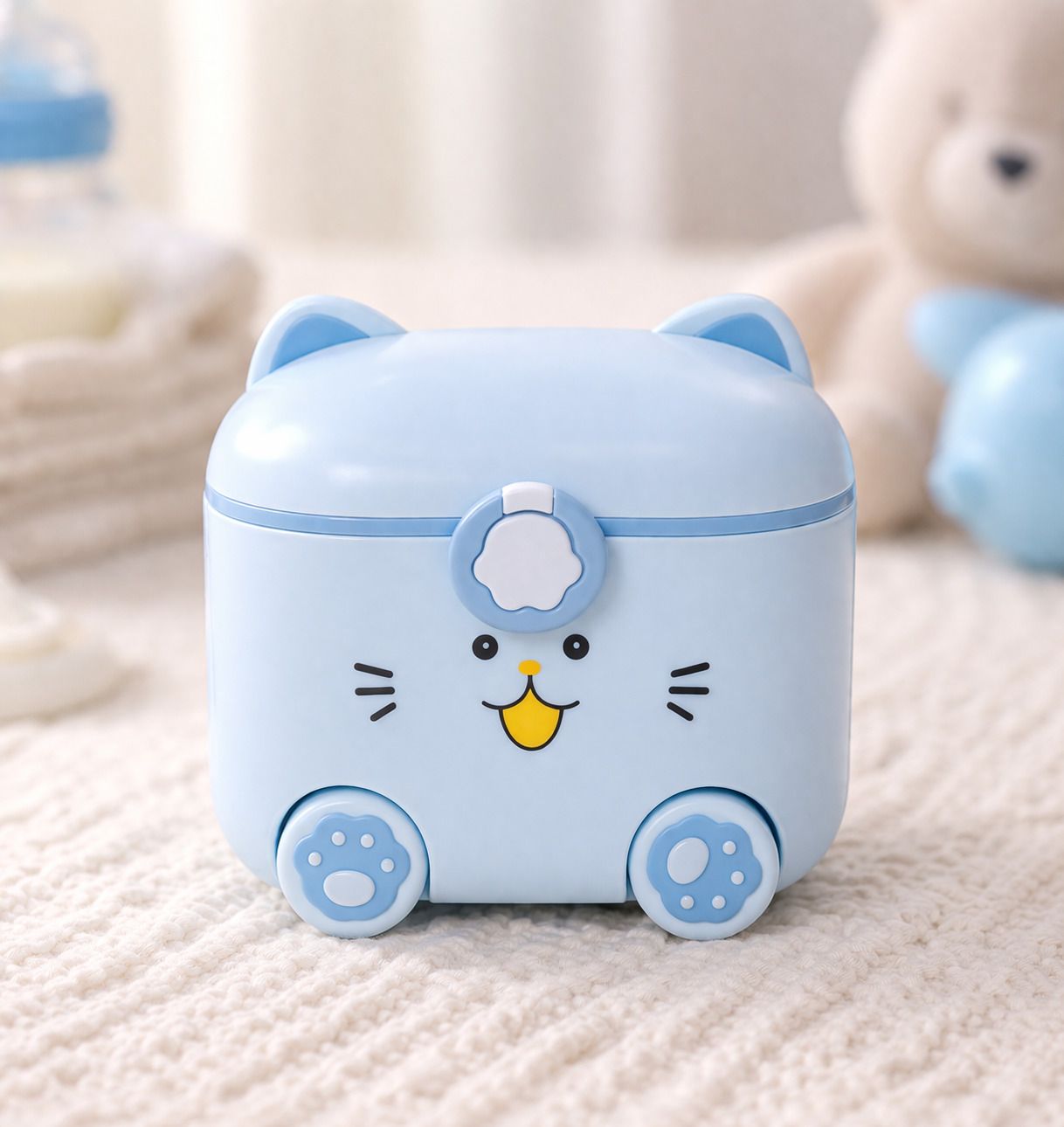 Milk Powder Dispenser for Baby | Kids Portable Container for Milk Powder (Blue)-image-25
