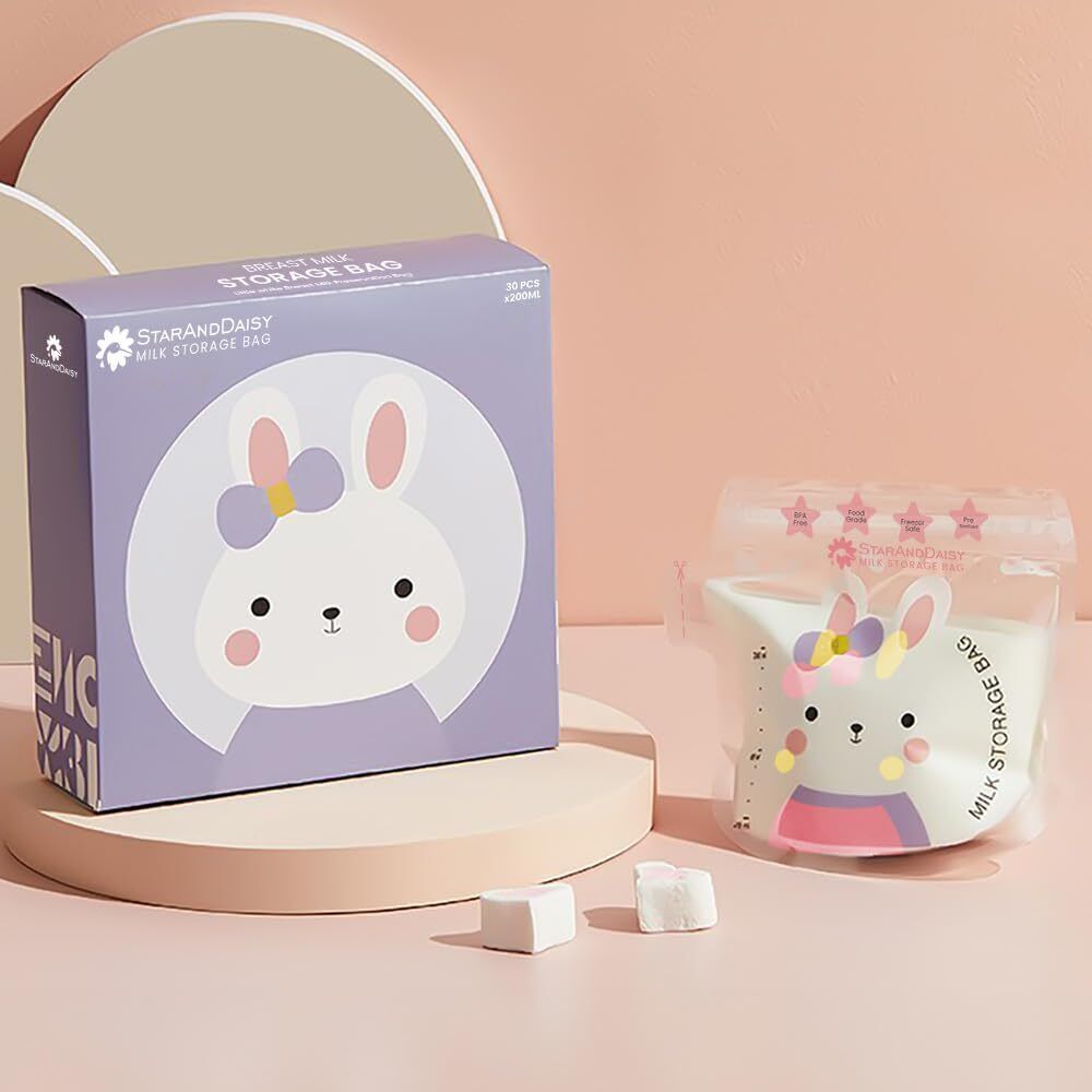 Baby Breast Milk Storage Bags, BPA Free Disposable Milk Freezer Bags for Feeding