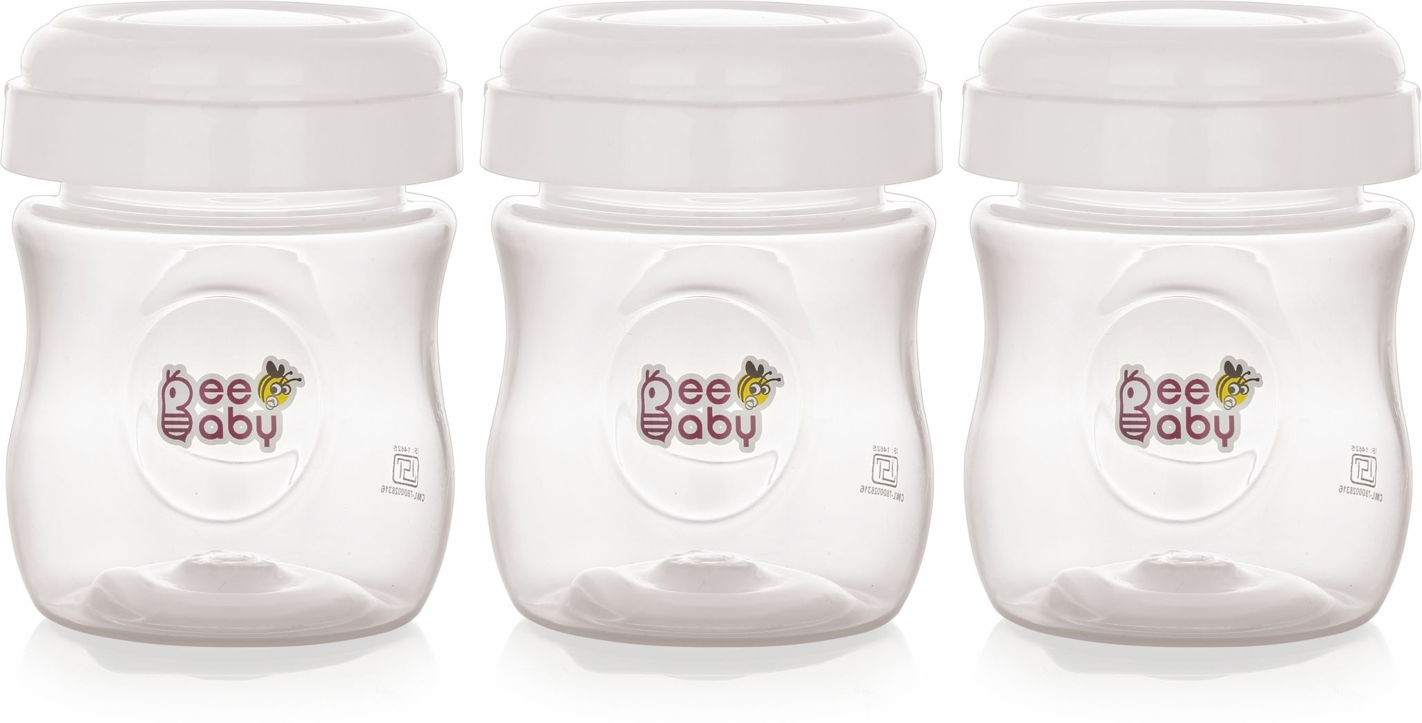 Pump N' Protect Wide Neck Breast Milk Storage Bottles. 100% BPA Free. 150ML.