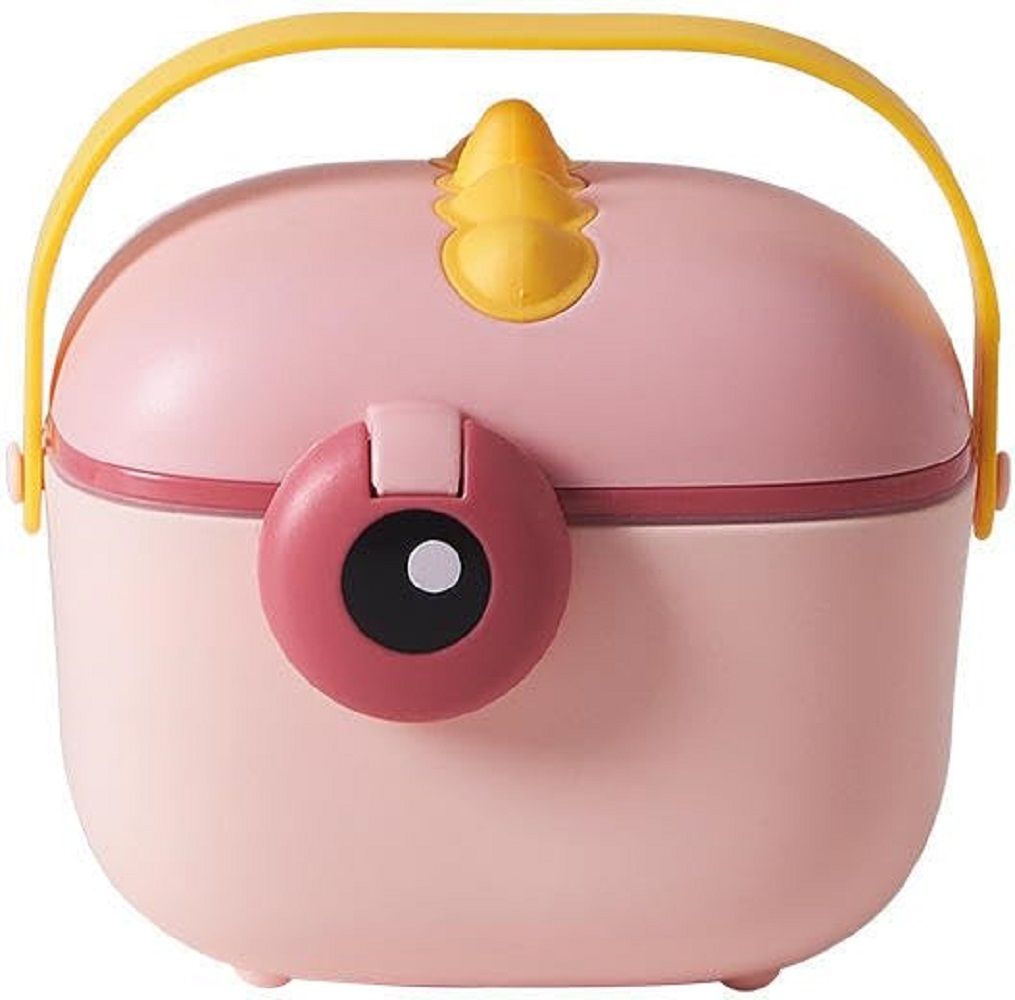 Cute Cartoon Baby Lunch Box with Spoon & Strap Handle