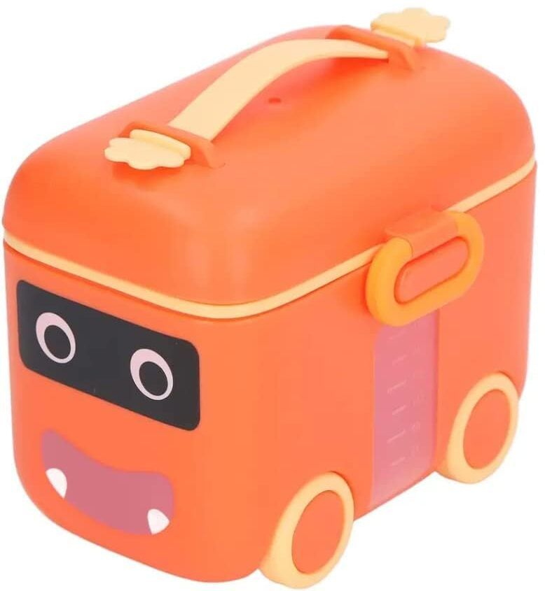 Milk Powder Dispenser Container with Carrying Handle and Scoop, Multi-Functional