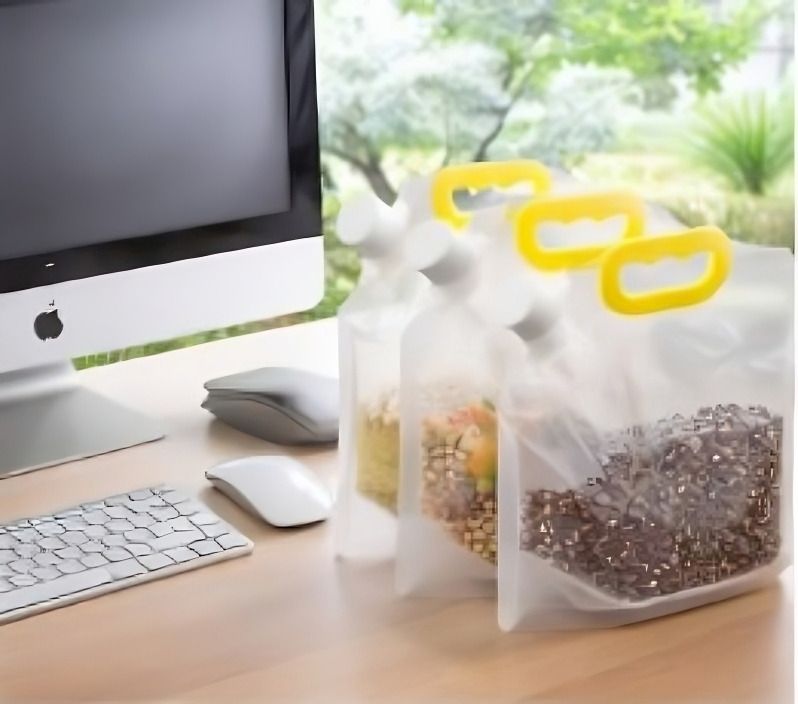 1.5L Kitchen Storage Bag Grains Rice Moisture-Proof Sealed Bag For Food Storage