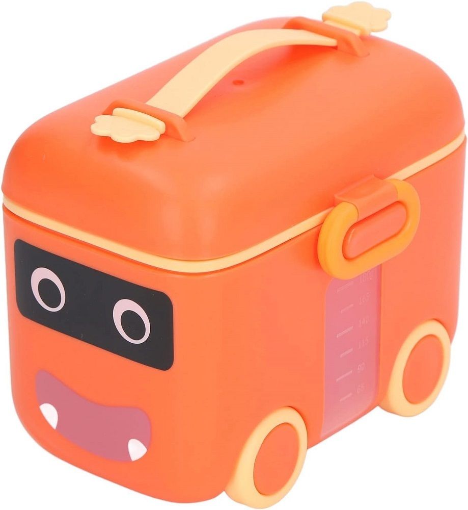 Cute Cartoon Bus Shape Kids Lunch Box with Handle –