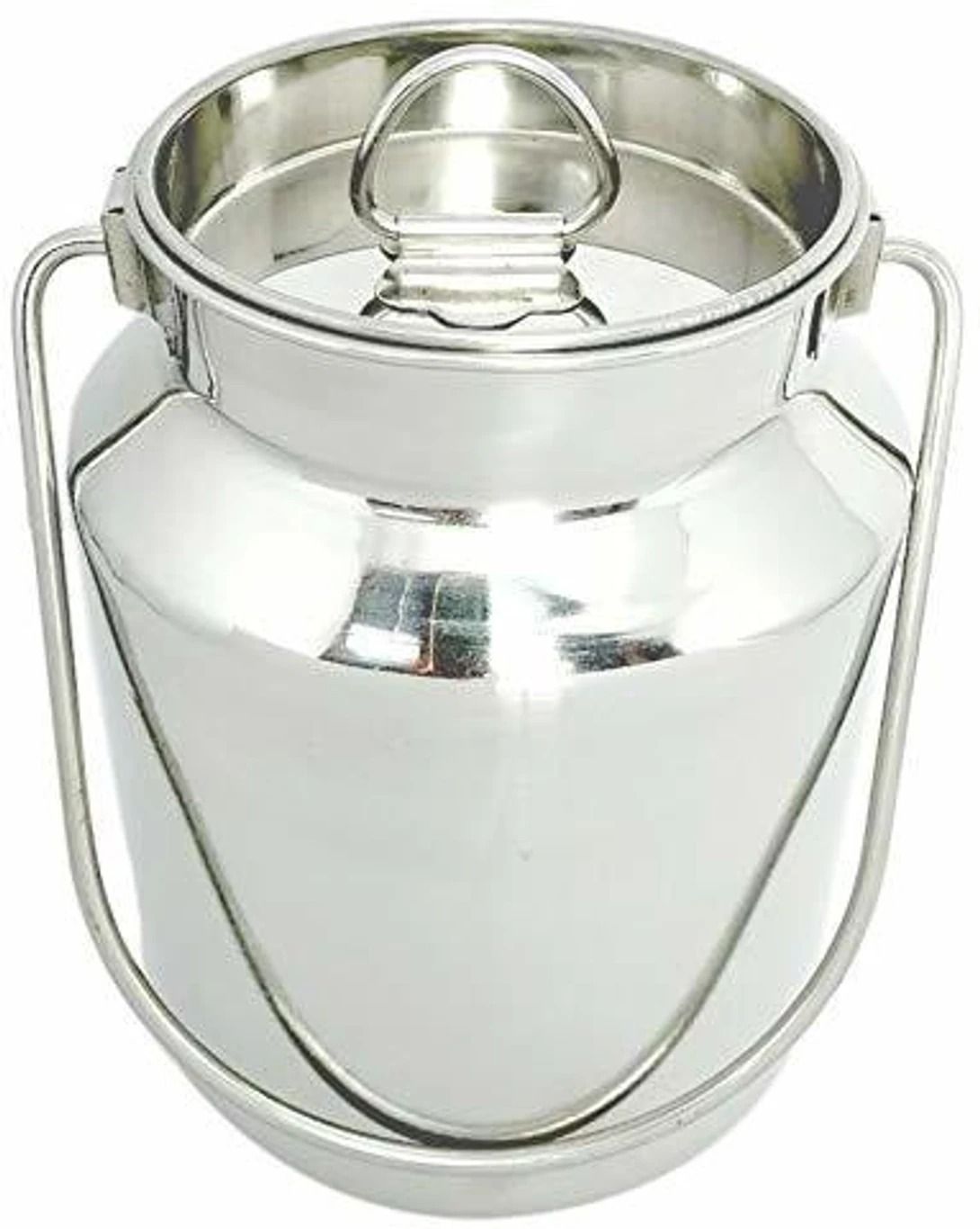 kitchencrash Stainless Steel Container Milk Can with Lid and Handle-picture-29