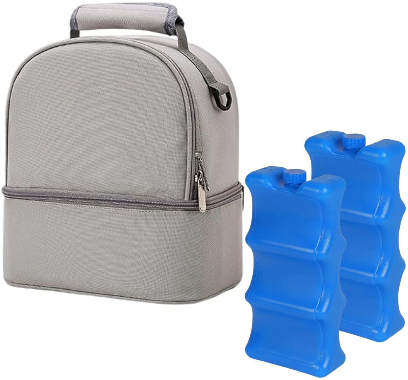 Cooler Bag with 2 Ice Packs,Fits 6 Baby Bottles, Insulated Baby Milk Storage Bag-image-14