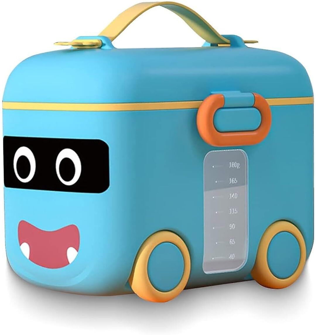 goodies outlet Baby Milk Powder Dispenser With Spoon, Kids Storage Container-180g-picture-13
