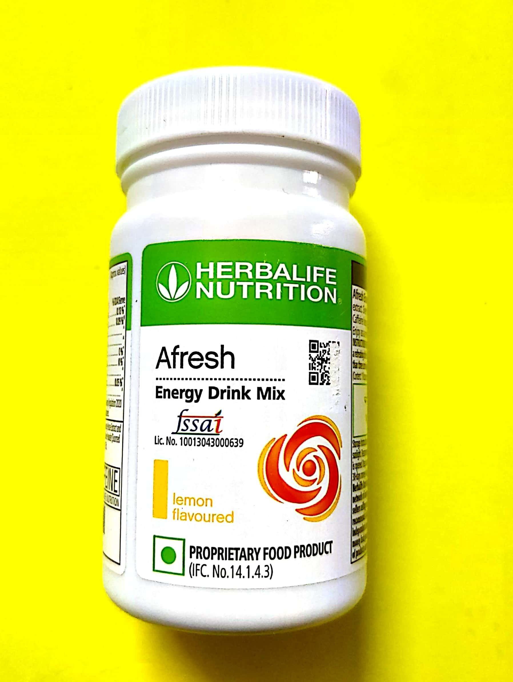 herbalife nutrition Afresh Energy Drink Mix Lemon 50g lemon Powder-picture-2