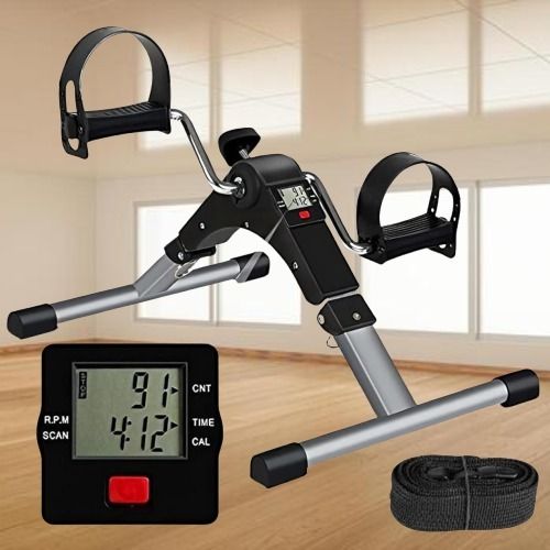 Cardio Spin Portable Exerciser Mini Exerciser with Adjustable Resistance Mini Pedal Exerciser Cycle-image-47