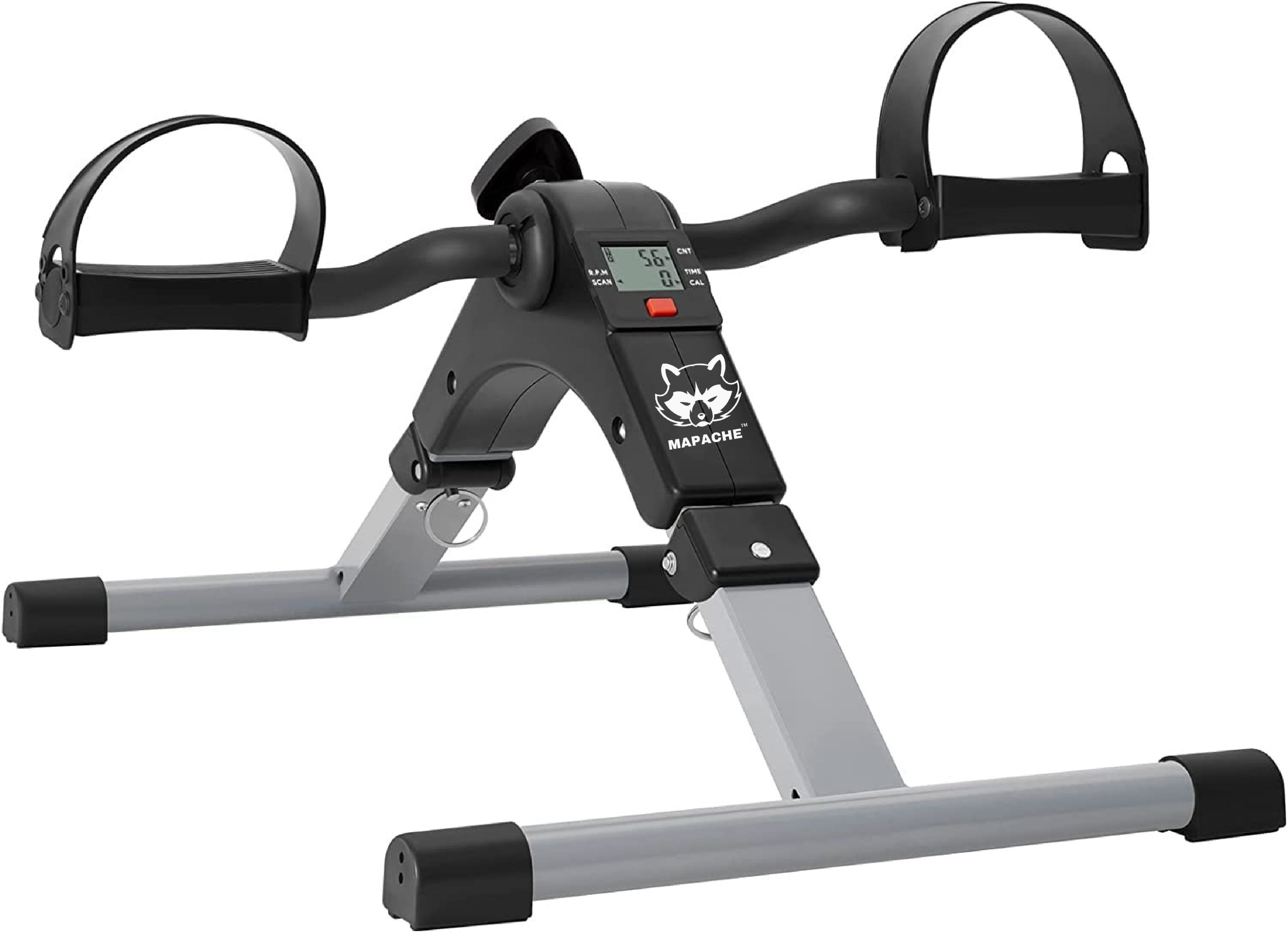 Imported Mini Pedal Cycle for Home Exercises Grey Mini Pedal Exerciser Cycle