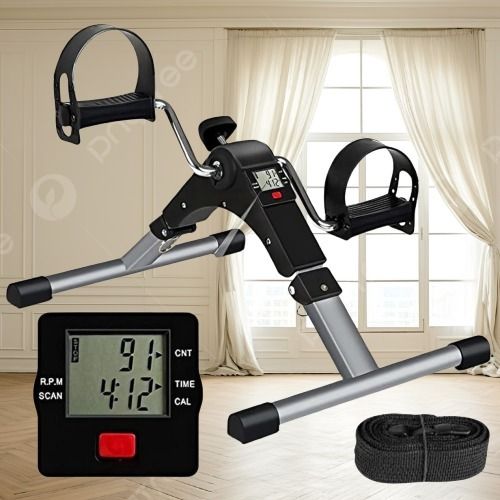 Strong Move Fitness Trainer Mini Exerciser with Adjustable Resistance Mini Pedal Exerciser Cycle-image-12