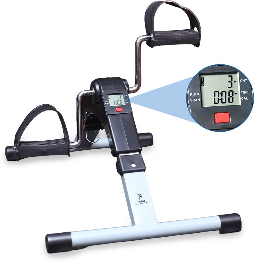 zaiz FITNESSSMB-134MiniCyclePedalExerciserwithFixing StrapAdjustableResistance Mini Pedal Exerciser Cycle-picture-15
