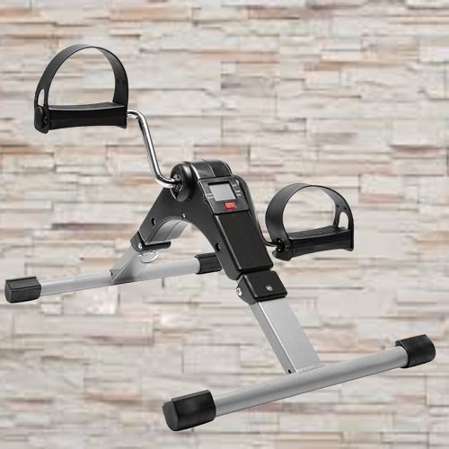 Fitness Mini Cycle Exerciser with Resistance Adjustment Digital Tracking Display Mini Pedal Exerciser Cycle-image-28