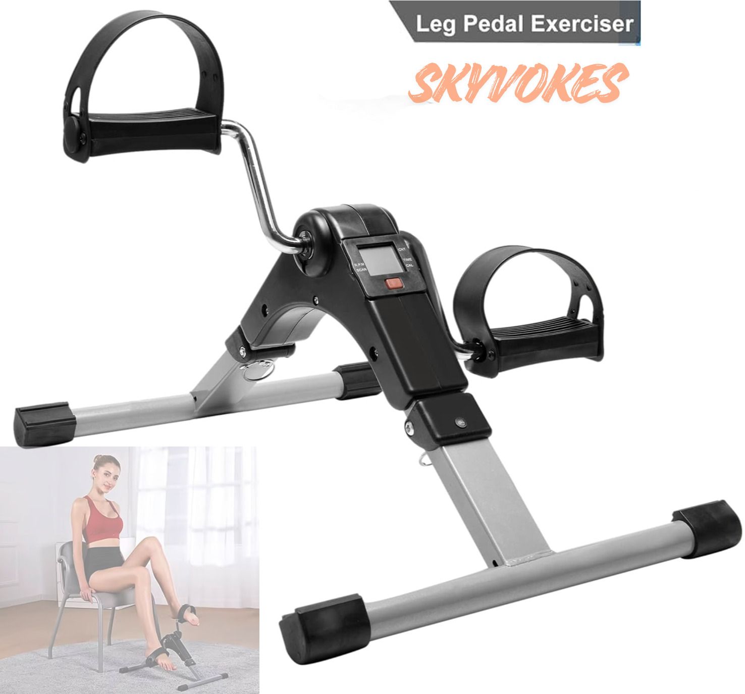 Mini Exercise Gym Cycle Pedal Exerciser for Weight Loss, Fat Burn & Muscle Build Mini Pedal Exerciser Cycle-image-17