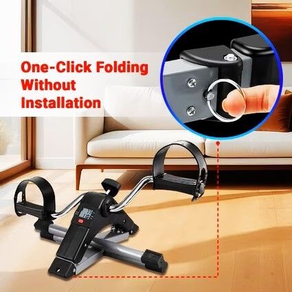 sobo pro Digital Display Exercise Cycle for Home with Non-Slip Feet, Ideal for Leg & Arm Mini Pedal Exerciser Cycle-picture-24