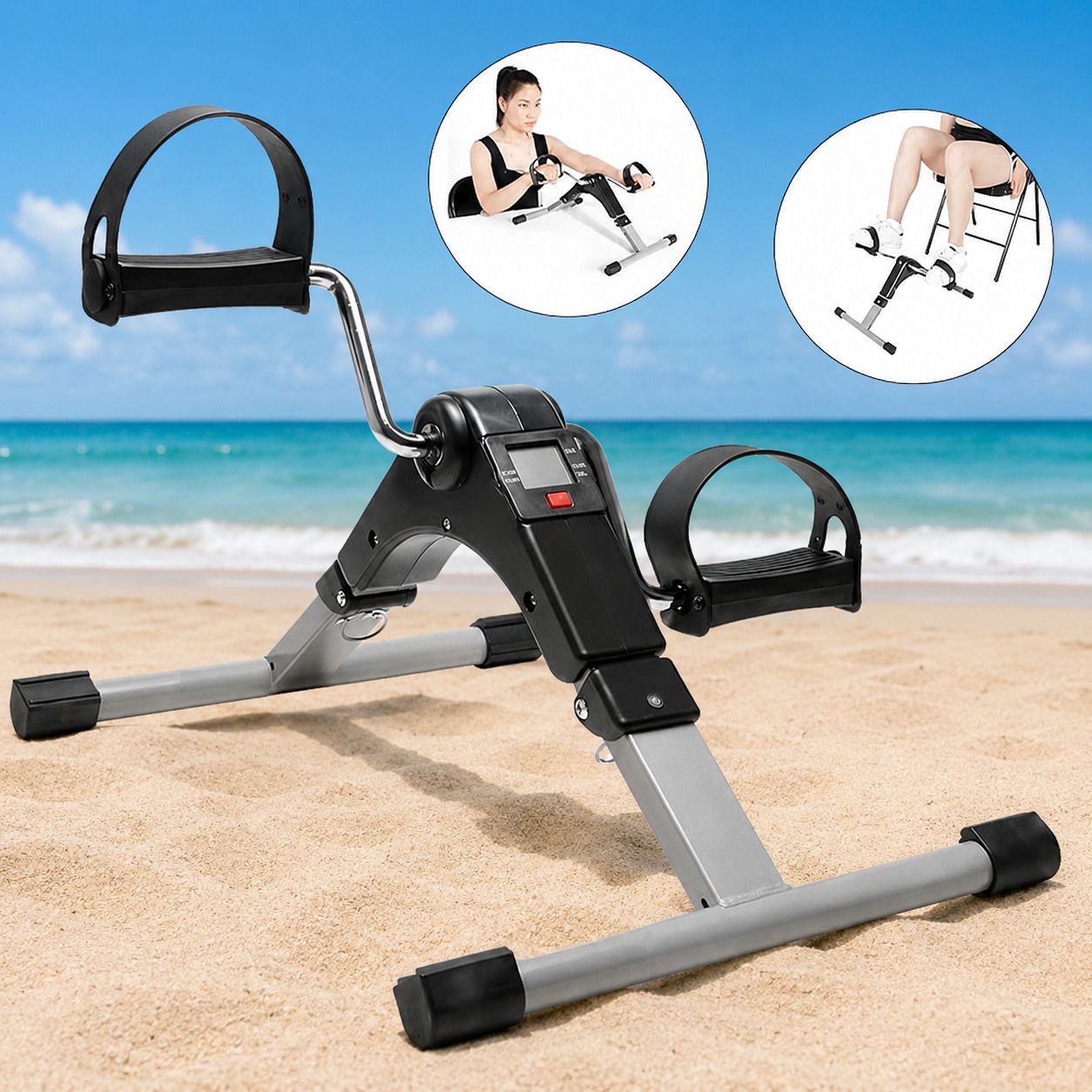 Mini Cycle Pedal Exerciser with Adjustable Resistance Mini Pedal Exerciser Cycle-image-22