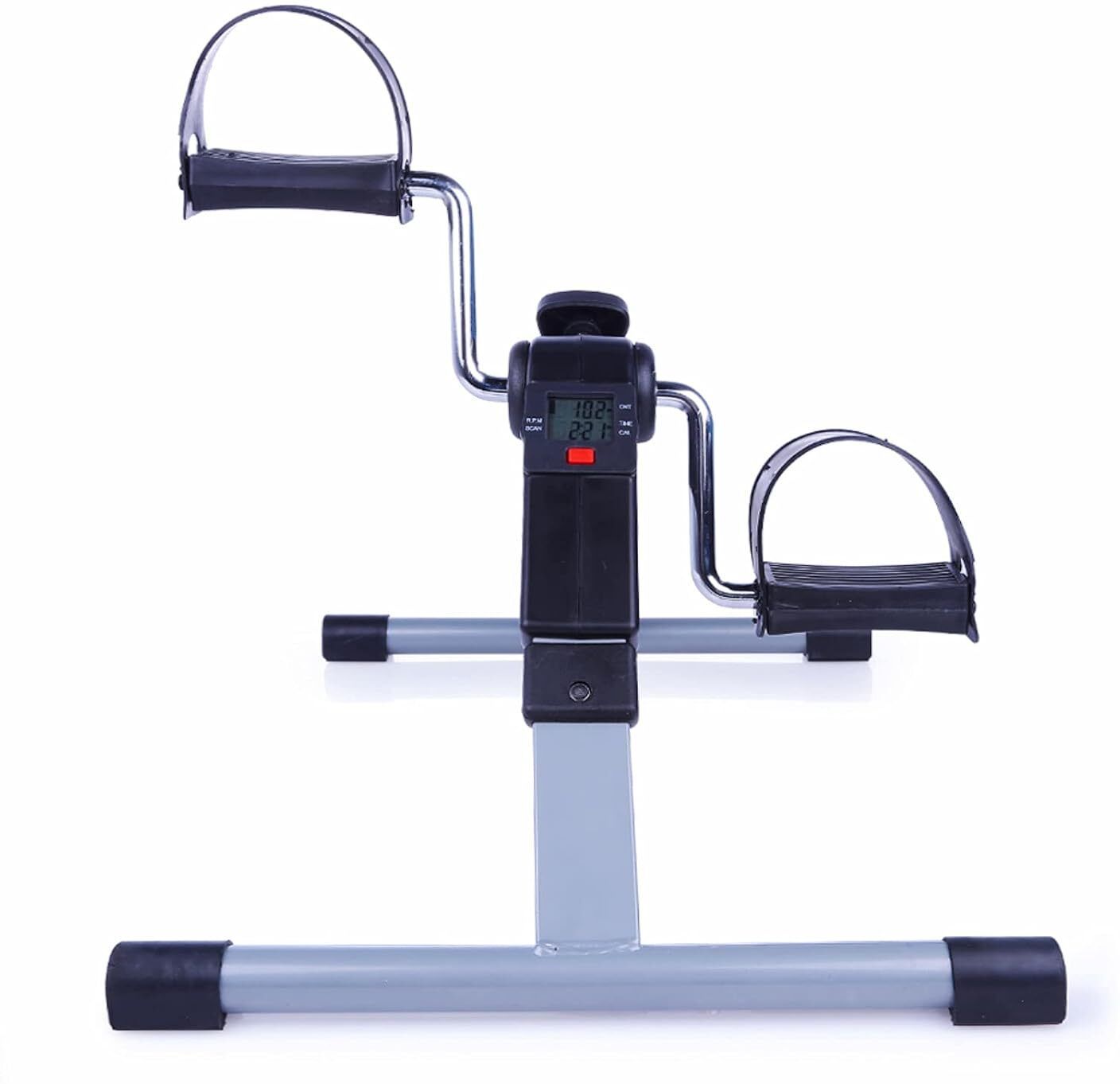 Digital Portable Foot Hand Pedal Exerciser Cycle for Home Gym Mini Pedal Exerciser Cycle