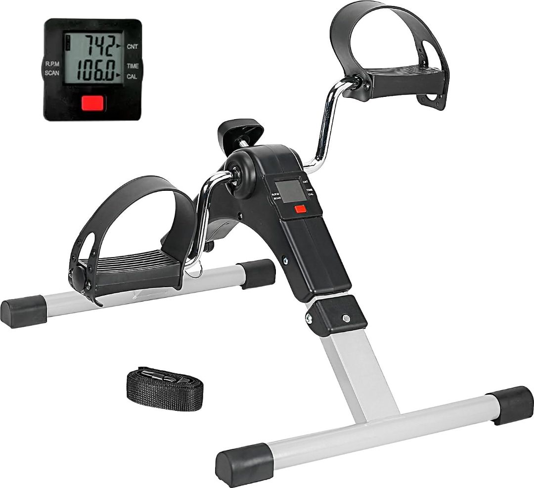 Mini peddler for Home with Adjustable Resistance,Legs, Arms, & Physiotherapy Mini Pedal Exerciser Cycle-image-33