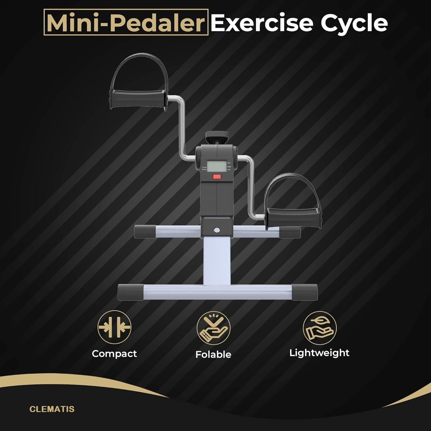 hinami Fitness Mini Cycle Pedal Exercise with Adjustable Resistance and Digital Display Mini Pedal Exerciser Cycle-picture-31