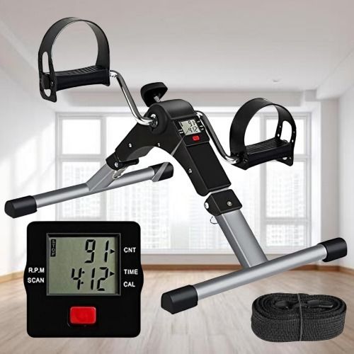 PowerFlex Leg & Arm Trainer Mini Exerciser with Adjustable Resistance Mini Pedal Exerciser Cycle-image-28