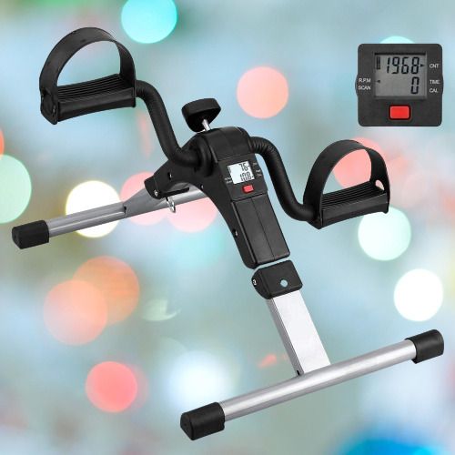 Mini Cycle Pedal Exerciser with Adjustable Resistance and Digital Display Mini Pedal Exerciser Cycle