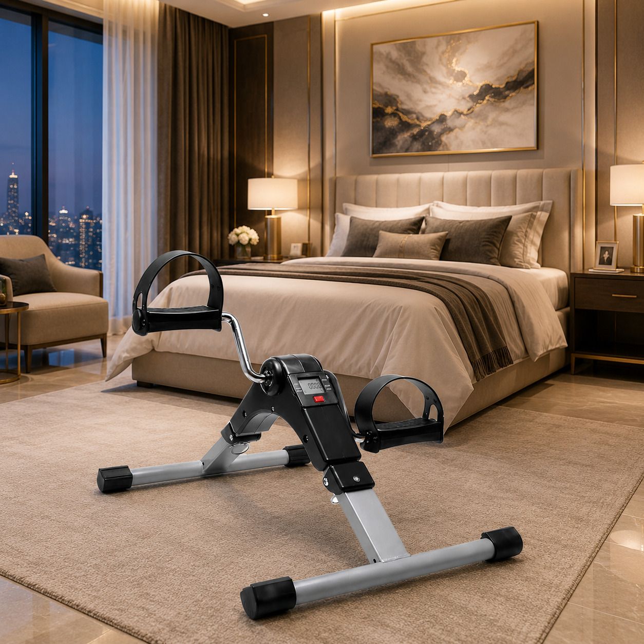 Health Portable Bike Cycle for Home & Office Under Desk Arm & Leg Exercise Bike Mini Pedal Exerciser Cycle-image-46